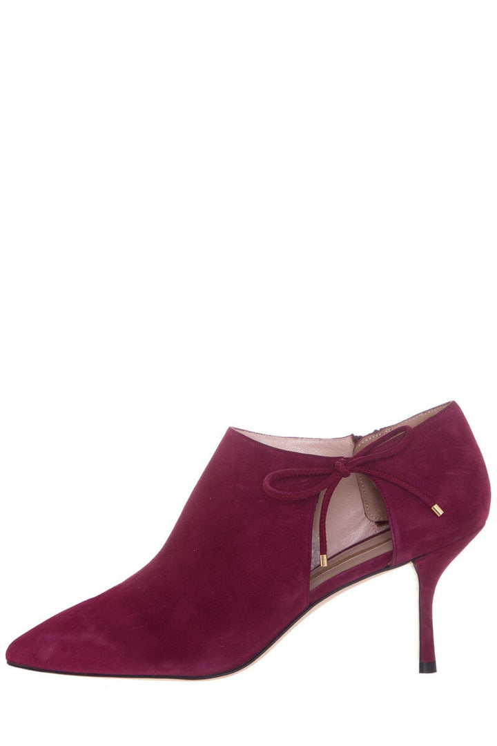 Stuart Weitzman Burgundy Suede Booties SZ 9
