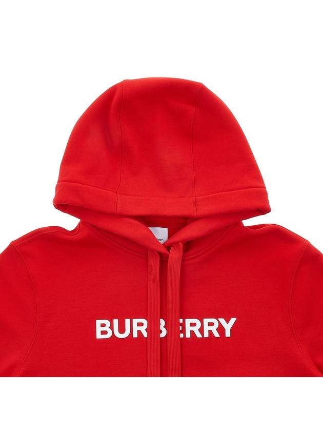 Burberry WoMen's Logo Print Cotton Hoodie Red