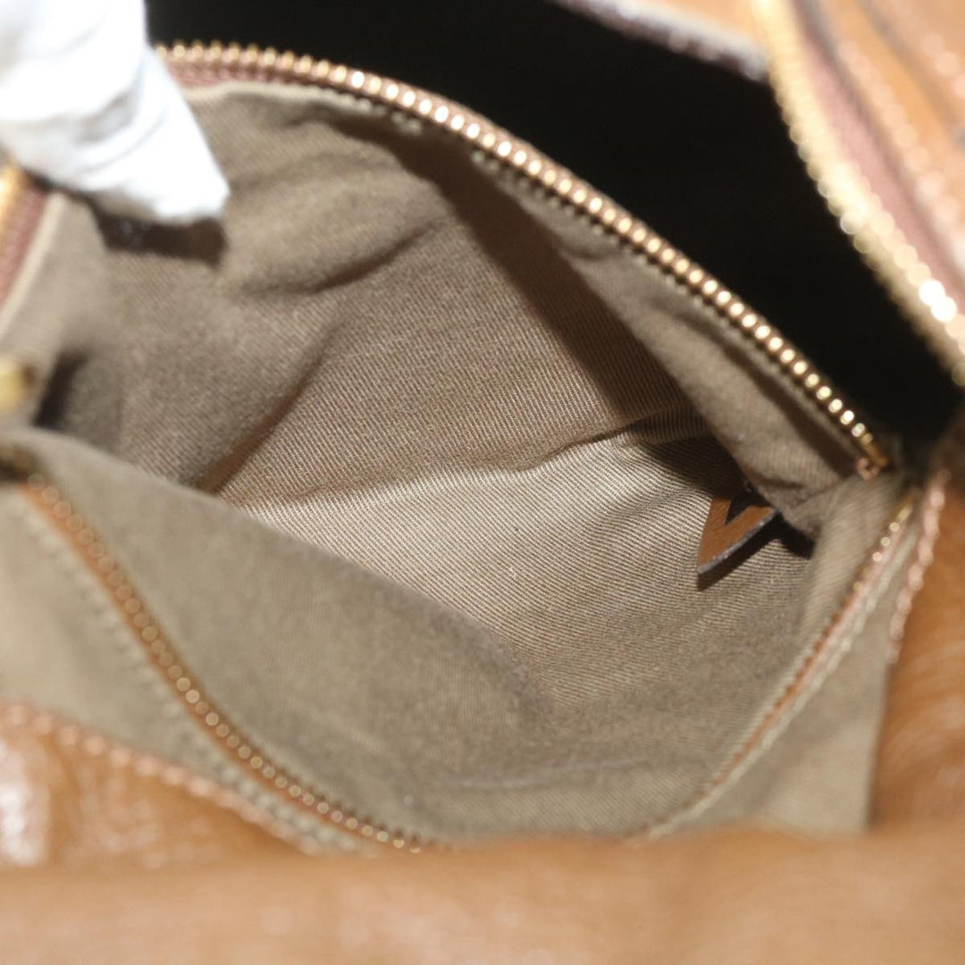 Chloe Mercy Shoulder Bag Leather Brown 58160