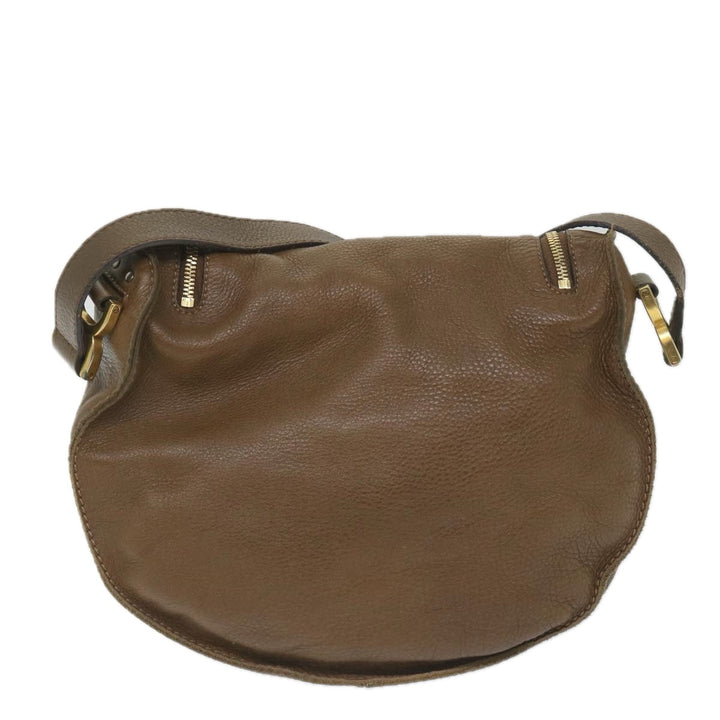 Chloe Mercy Shoulder Bag Leather Brown 58160