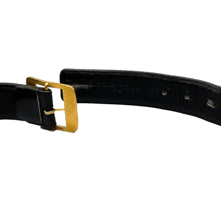 Chanel - 03P Stamped  PARIS Leather - Black - 32 - Belt