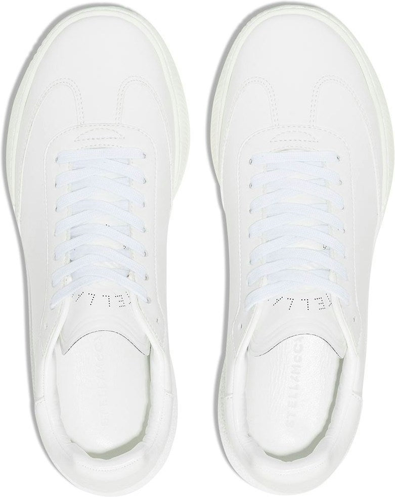 LOOP FAUX-LEATHER SNEAKERS