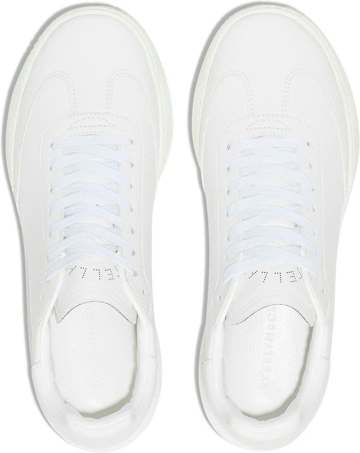 LOOP FAUX-LEATHER SNEAKERS