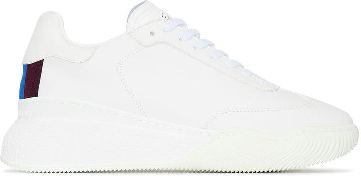 LOOP FAUX-LEATHER SNEAKERS