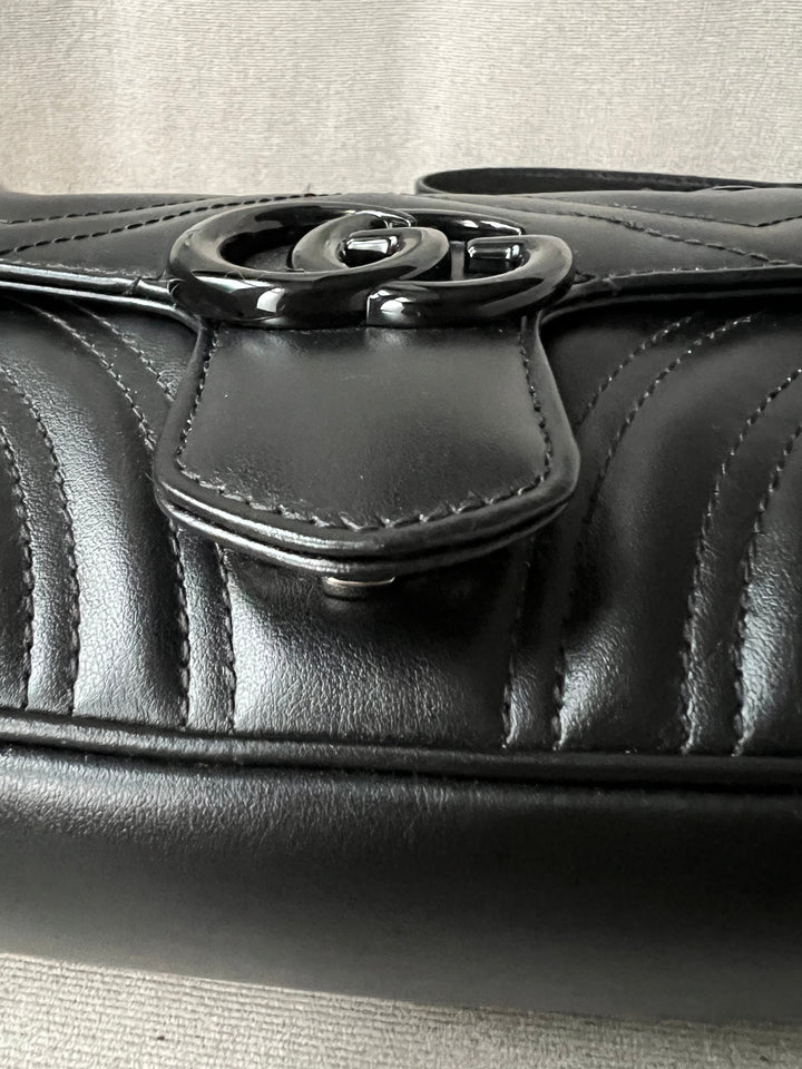 Gucci GG Black Marmont Mini Shoulder Bag (RRP £1,700)