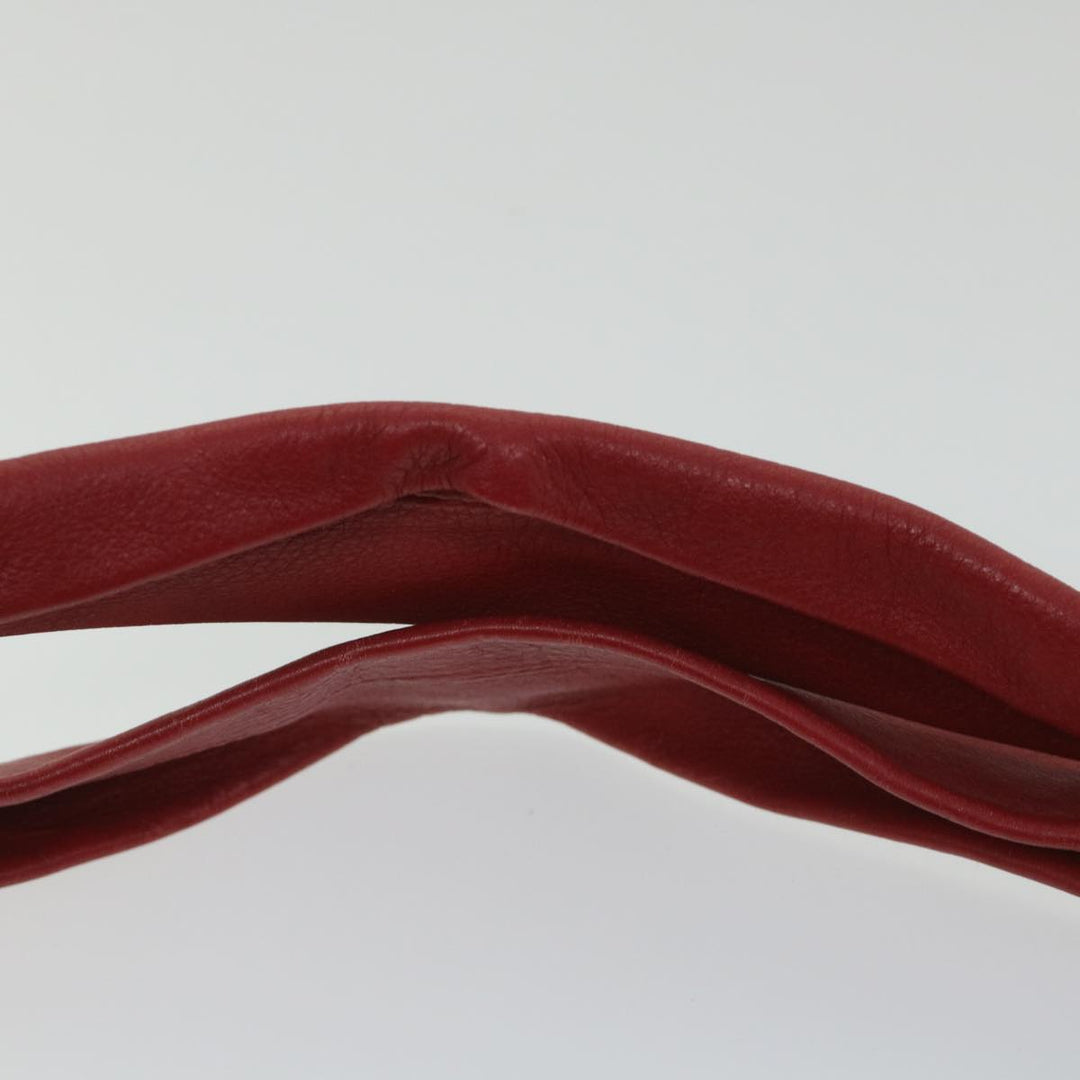 Celine Shoulder Bag Leather Red  58409