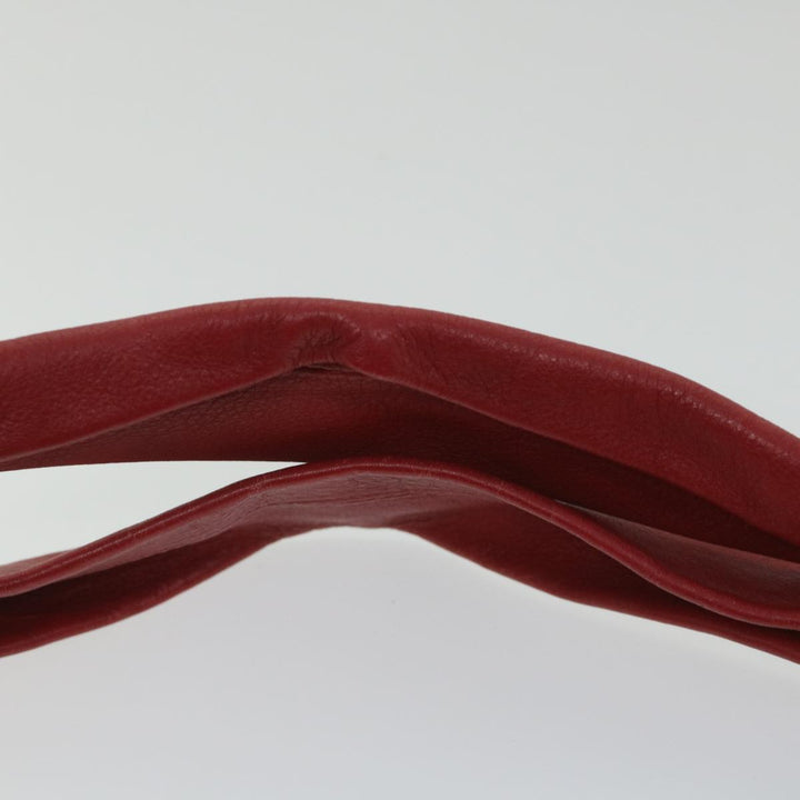 Celine Shoulder Bag Leather Red  58409