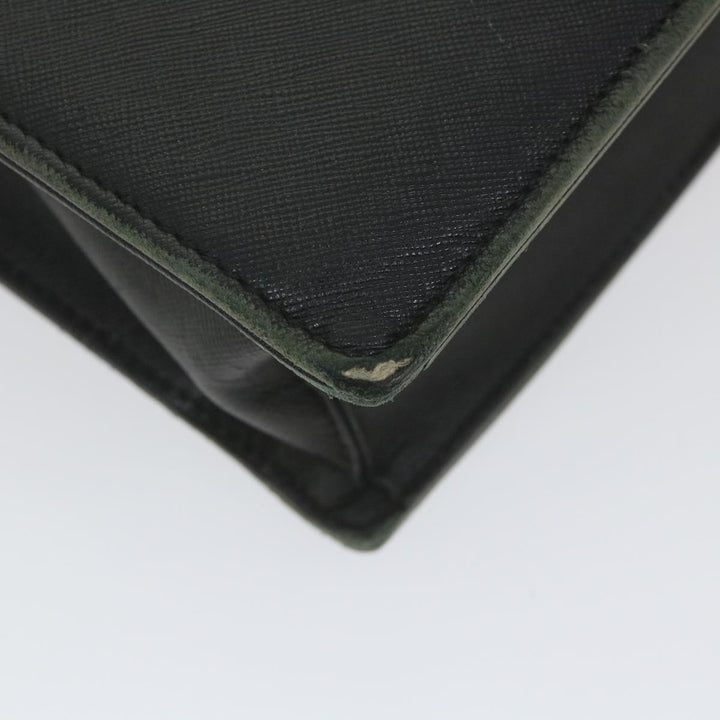 BURBERRY Briefcase Leather Black Auth 58915