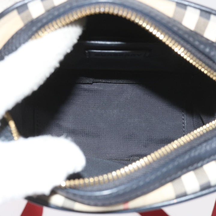 Top Quality Burberry Nova Check Shoulder Bag Nylon Canvas Beige Auth 58996A
