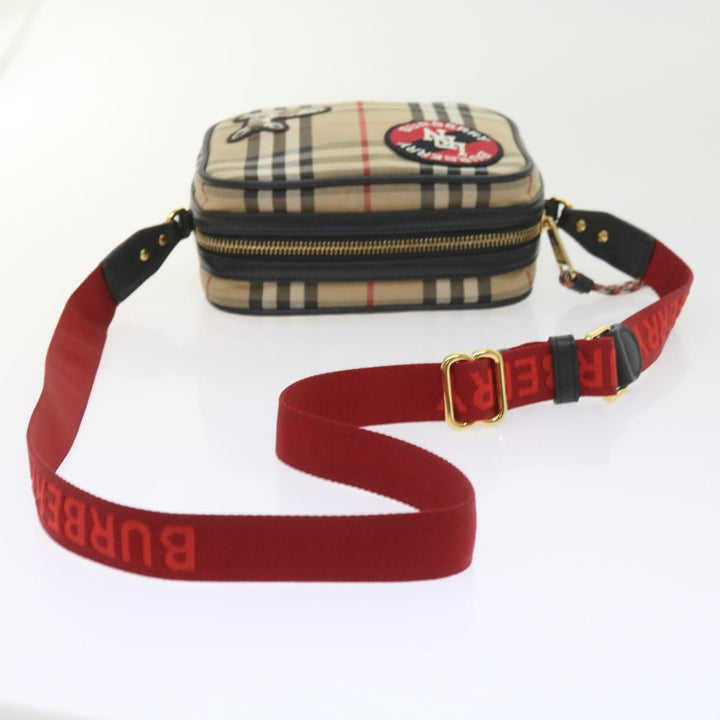 Top Quality Burberry Nova Check Shoulder Bag Nylon Canvas Beige Auth 58996A