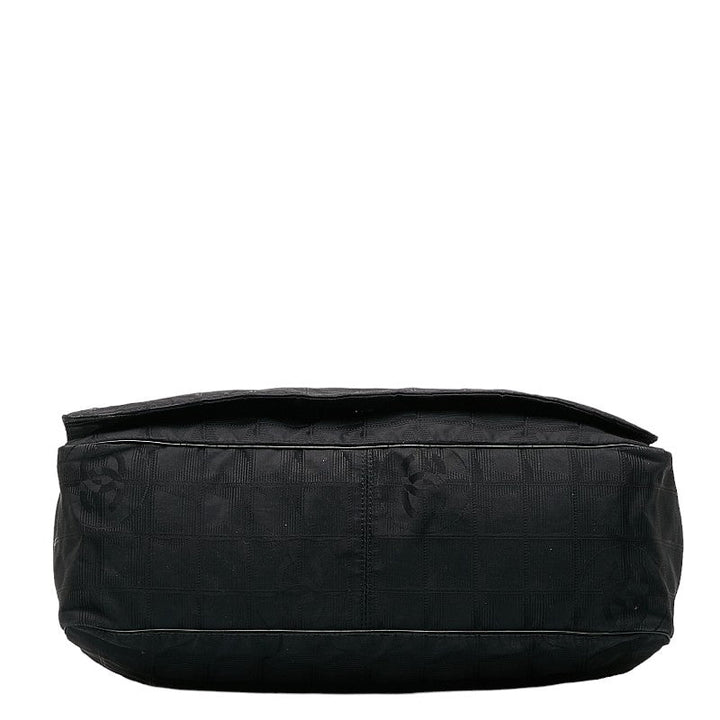 Top Quality Chanel New Label Line Messengers Bag Gold   houlder Bag Black Nylon  CHANEL