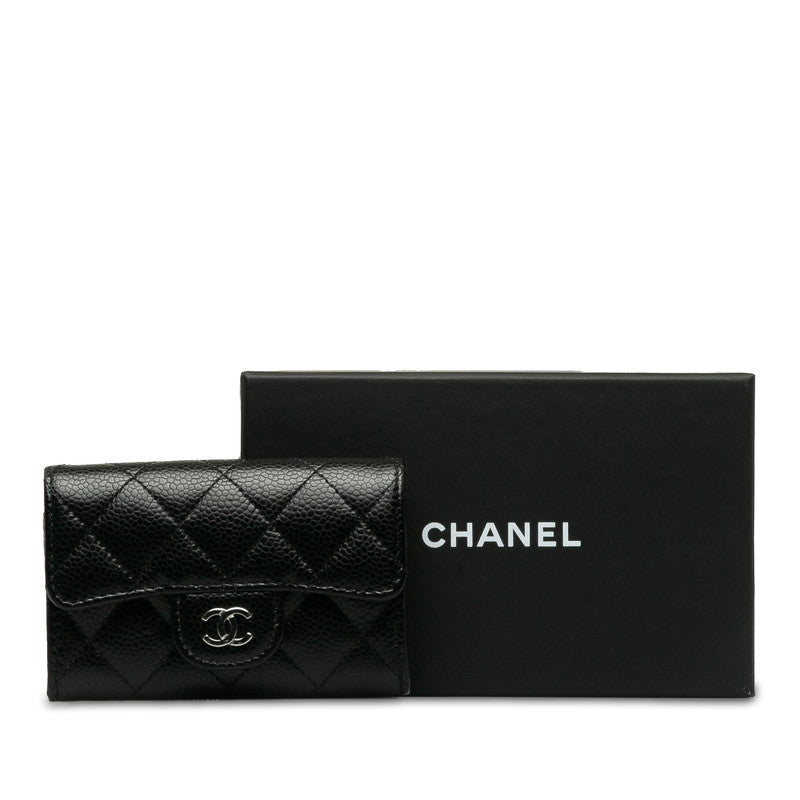 Top Quality Chanel Matrases Cocomark Classic Card Cards In Black Caviar Skin  Chanel