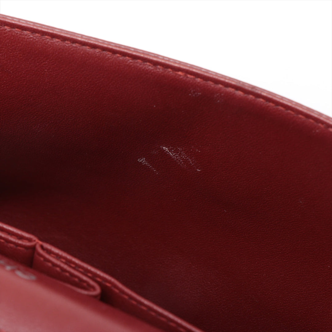 Top Quality Chanel Decamatrasse Caviar S Double Flap Double Chain Bag Bordeaux Silver  15th