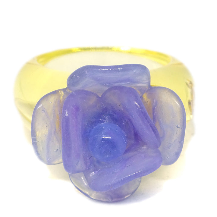 Top Quality Chanel Flower Ring Yellow #13 #53 01P