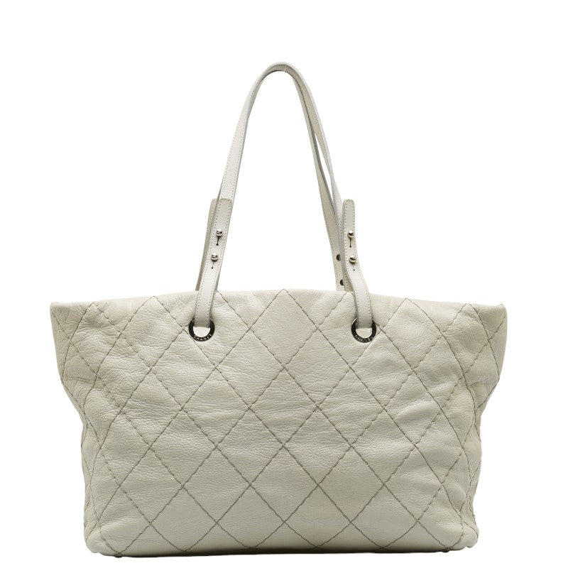 Top Quality Chanel Mattress Cocomark houlder Bag  Bag Gray Leather Lady Chanel