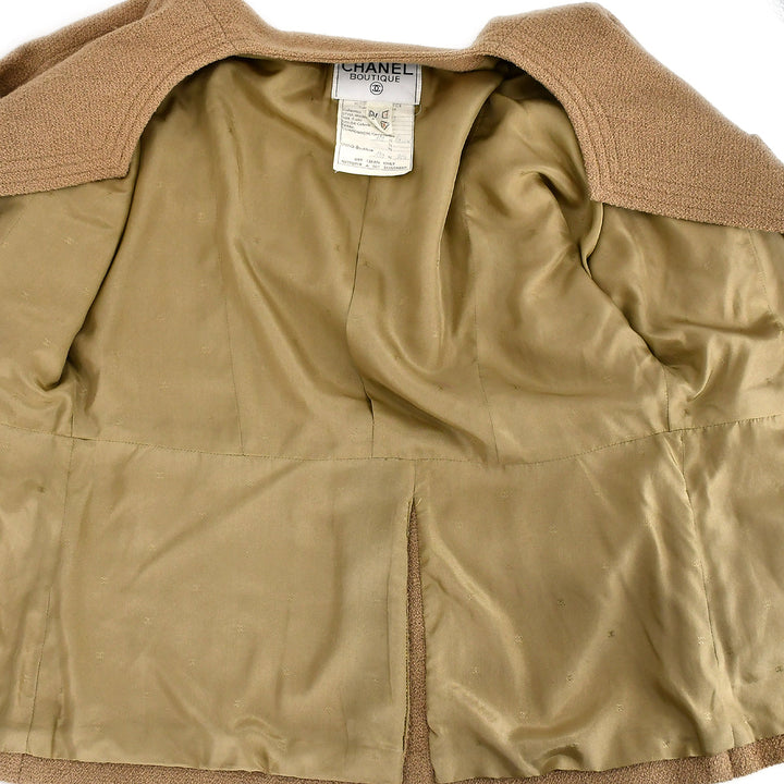 Top Quality Chanel tweed open-front jacket skirt suit #34