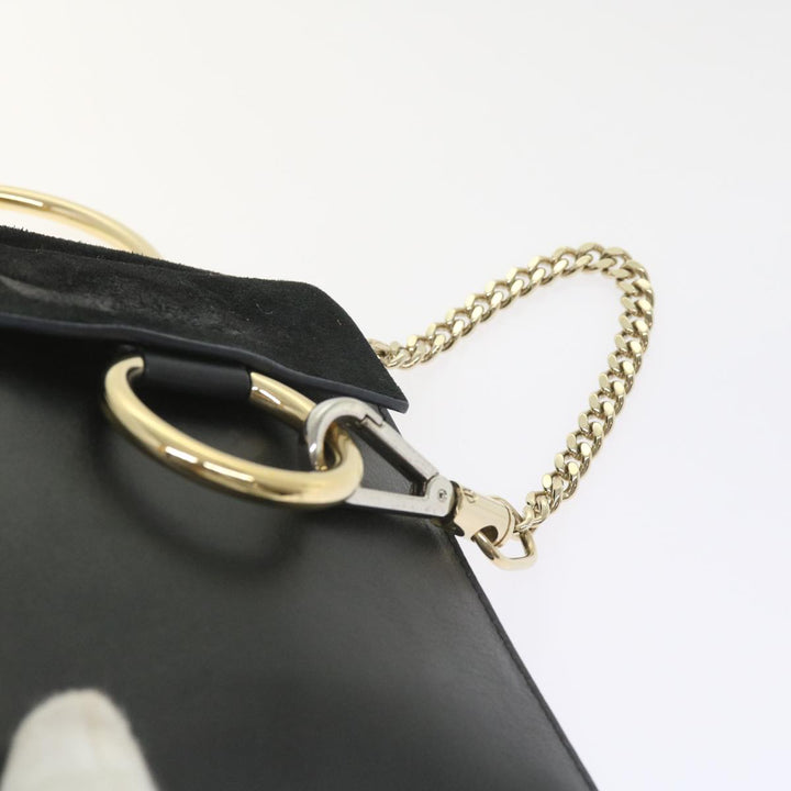 Chloe Shoulder Bag Suede Leather Black 59147