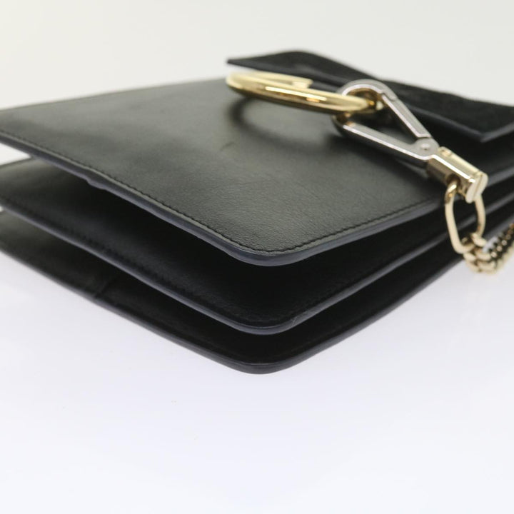 Chloe Shoulder Bag Suede Leather Black 59147