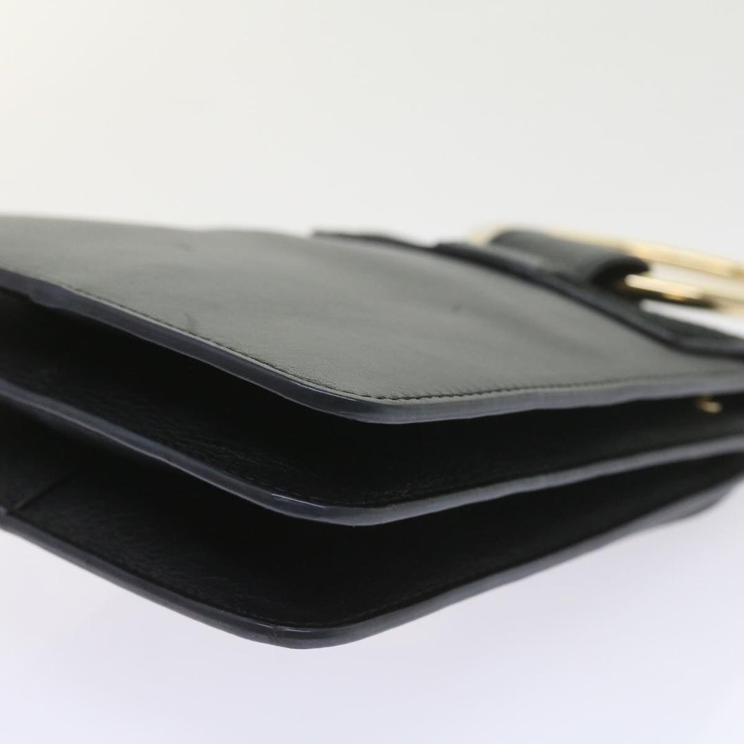 Chloe Shoulder Bag Suede Leather Black 59147