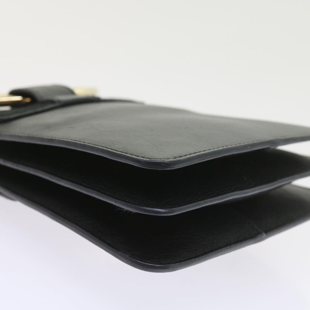 Chloe Shoulder Bag Suede Leather Black 59147