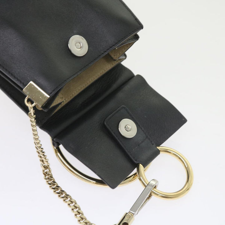 Chloe Shoulder Bag Suede Leather Black 59147