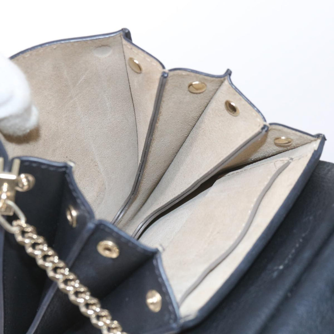 Chloe Shoulder Bag Suede Leather Black 59147