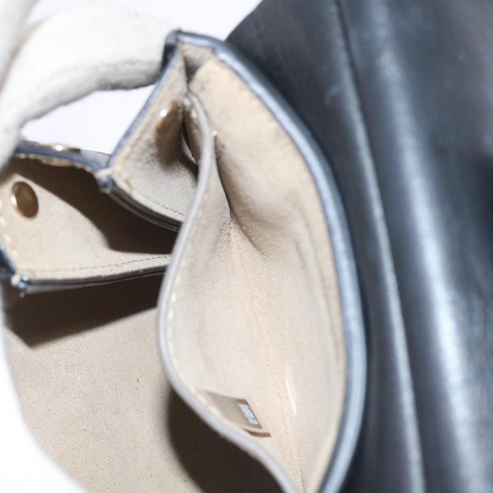 Chloe Shoulder Bag Suede Leather Black 59147