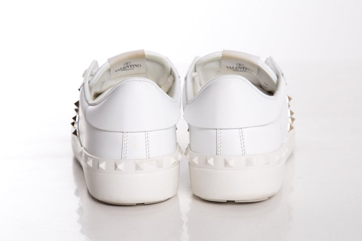 Valentino White Rockstud  Sneakers SZ 42