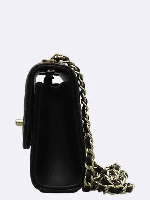 A81633 Black Lambskin Trend CC Gold Mini Cross Bag Chanel