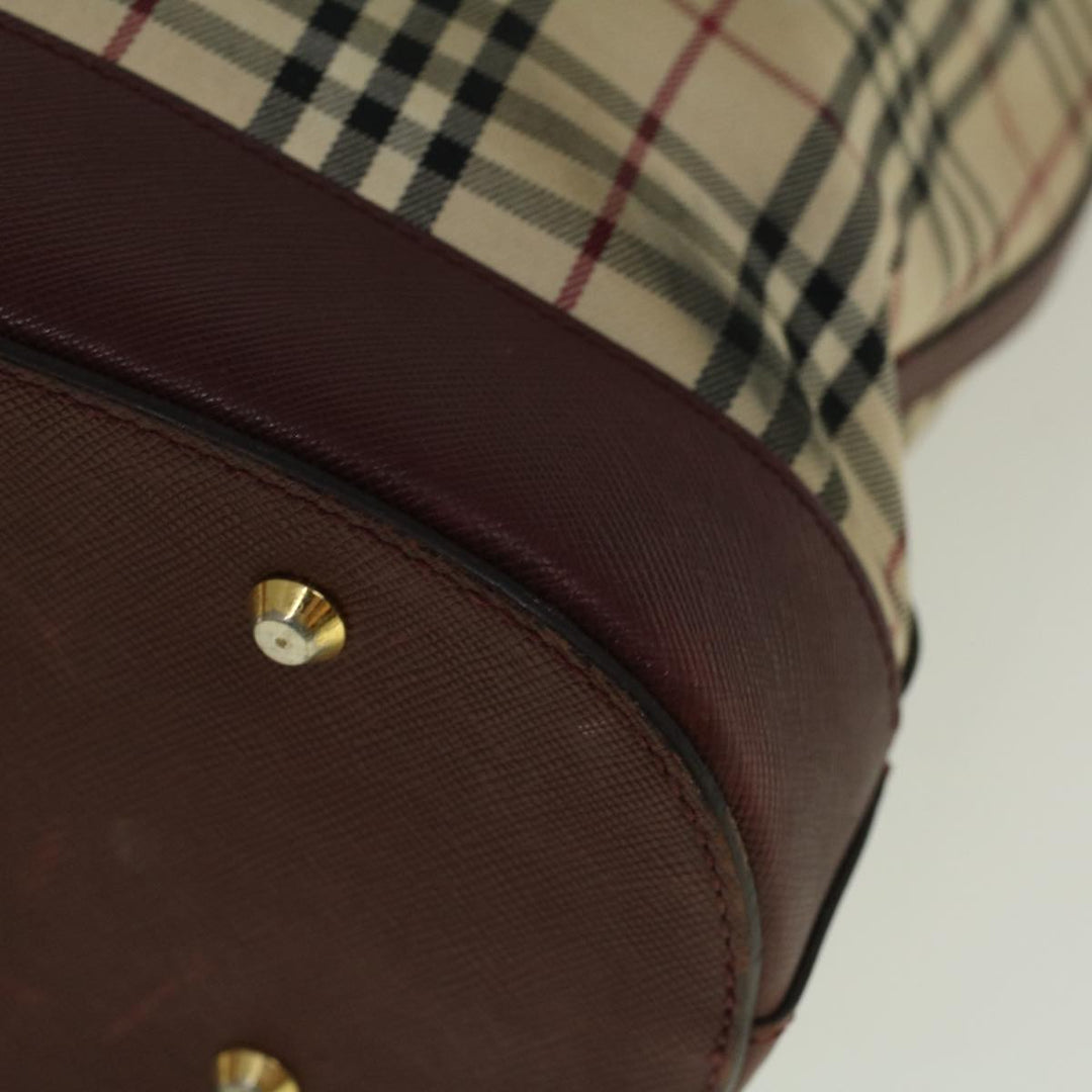 Top Quality Burberry Nova Check Tote Bag Canvas Beige Auth 59255