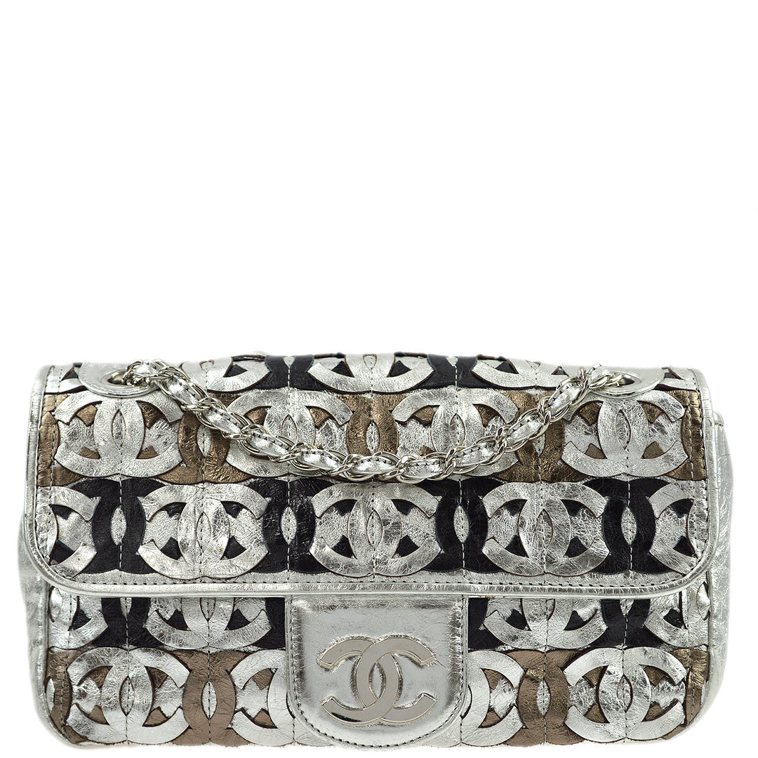 Top Quality Chanel 2006-2008 Silver leather Shoulder Bag