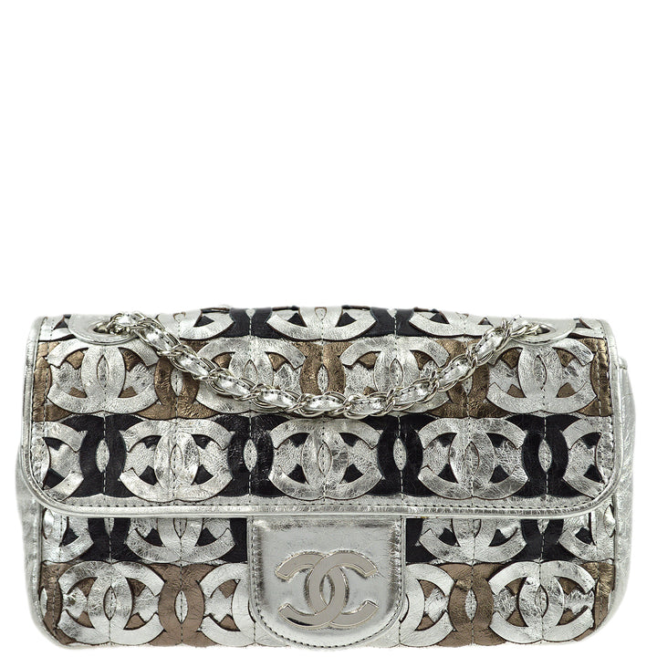 Top Quality Chanel 2006-2008 Silver leather Shoulder Bag