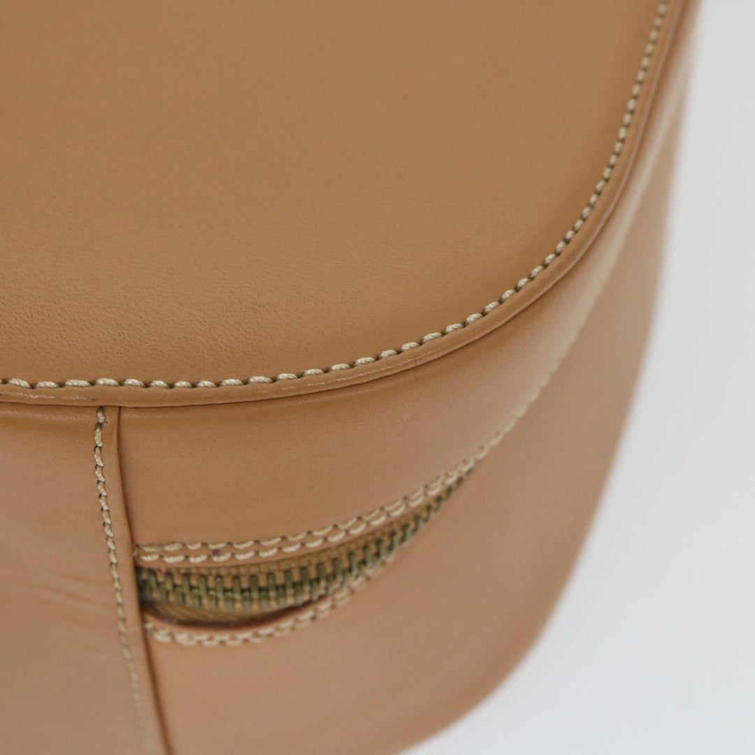 BurberrySs Hand Bag Leather Beige Auth 59466