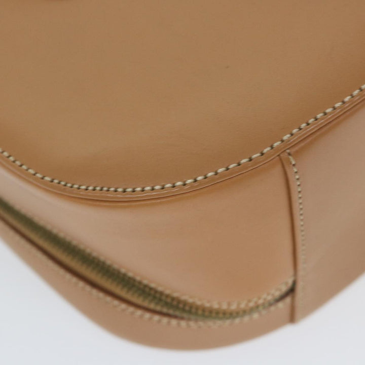 BurberrySs Hand Bag Leather Beige Auth 59466