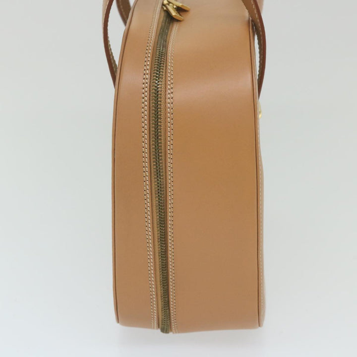 BurberrySs Hand Bag Leather Beige Auth 59466