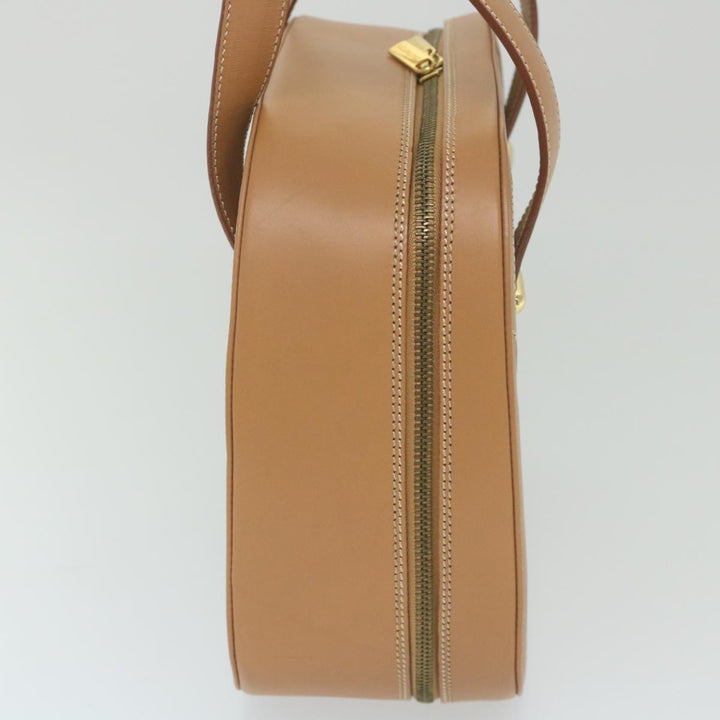 BurberrySs Hand Bag Leather Beige Auth 59466