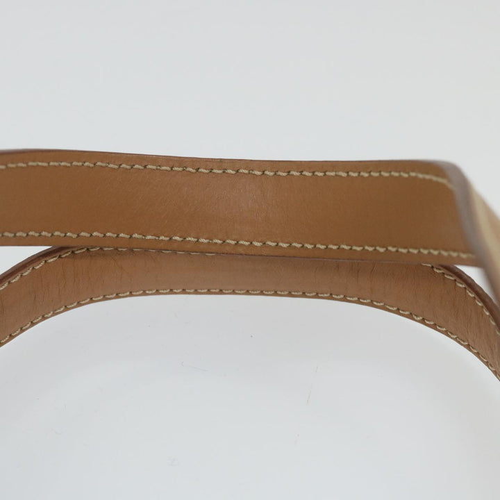 BurberrySs Hand Bag Leather Beige Auth 59466