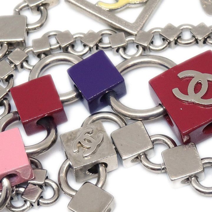 Top Quality Chanel 2004 Multi-strand CC Silver Necklace