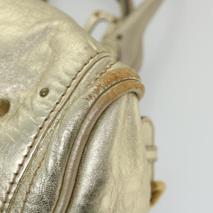 Chloe Paddington Hand Bag Leather Gold Tone 01 10 51 5811 59696