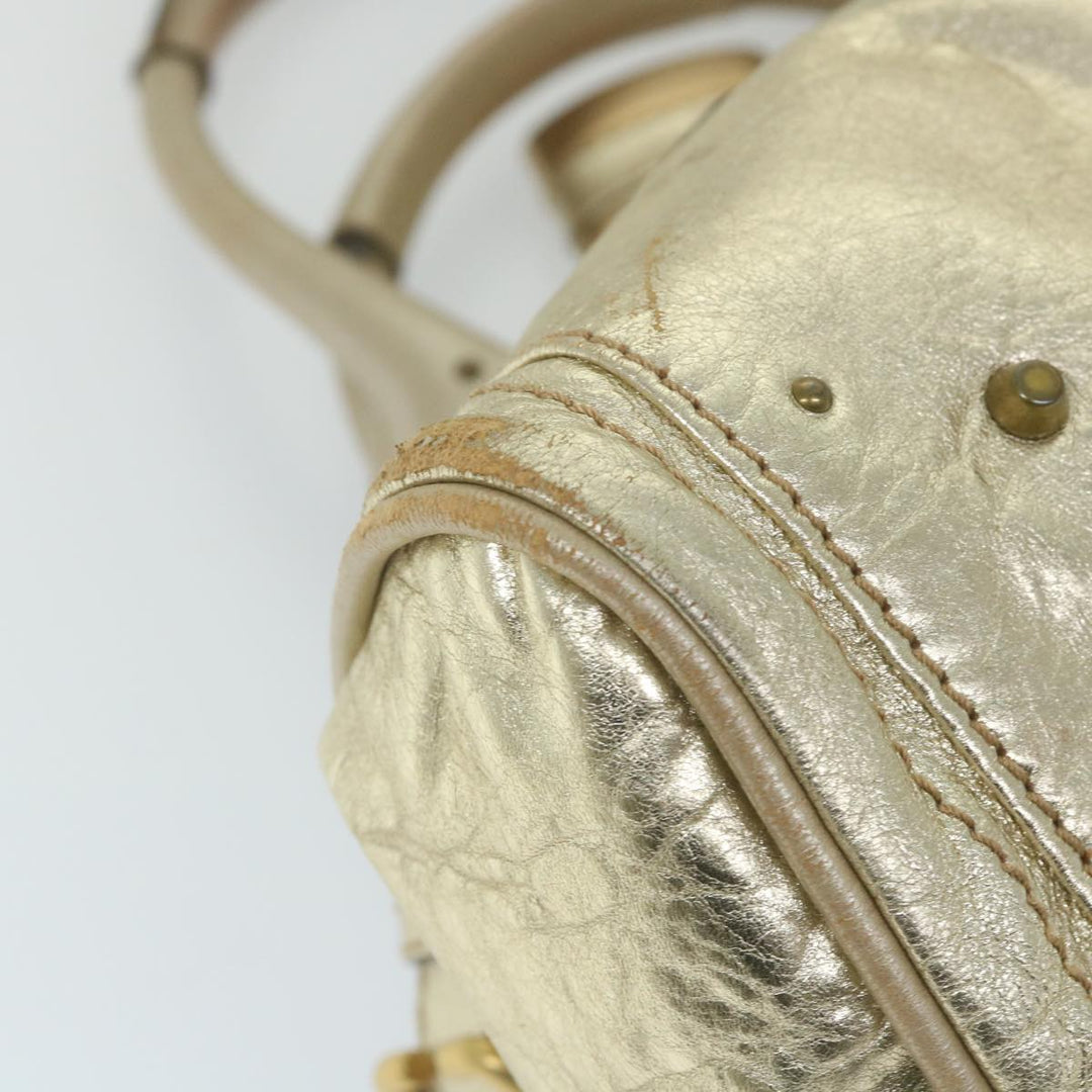 Chloe Paddington Hand Bag Leather Gold Tone 01 10 51 5811 59696