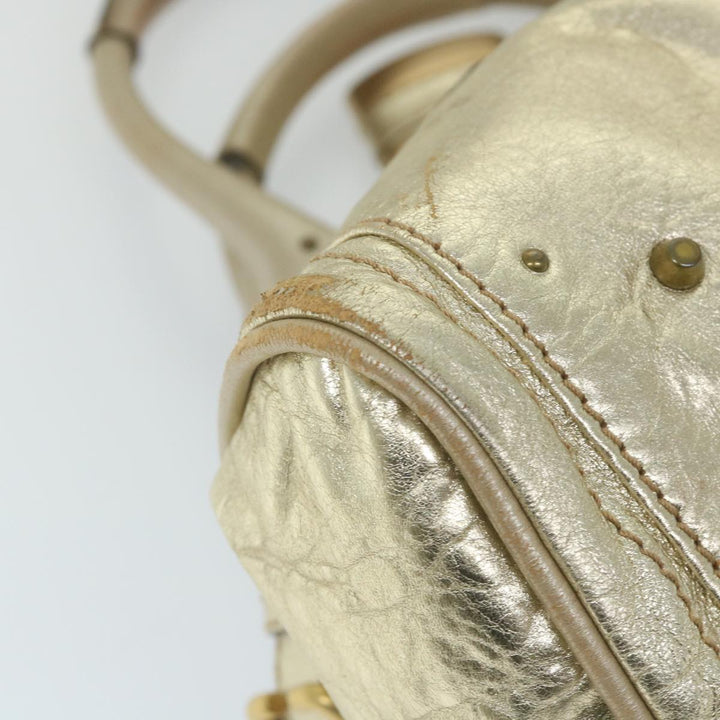 Chloe Paddington Hand Bag Leather Gold Tone 01 10 51 5811 59696