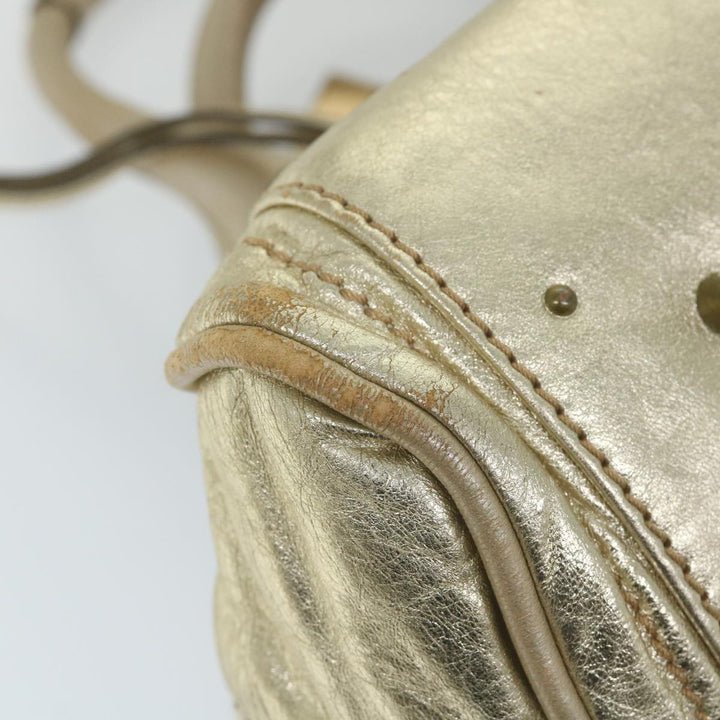 Chloe Paddington Hand Bag Leather Gold Tone 01 10 51 5811 59696