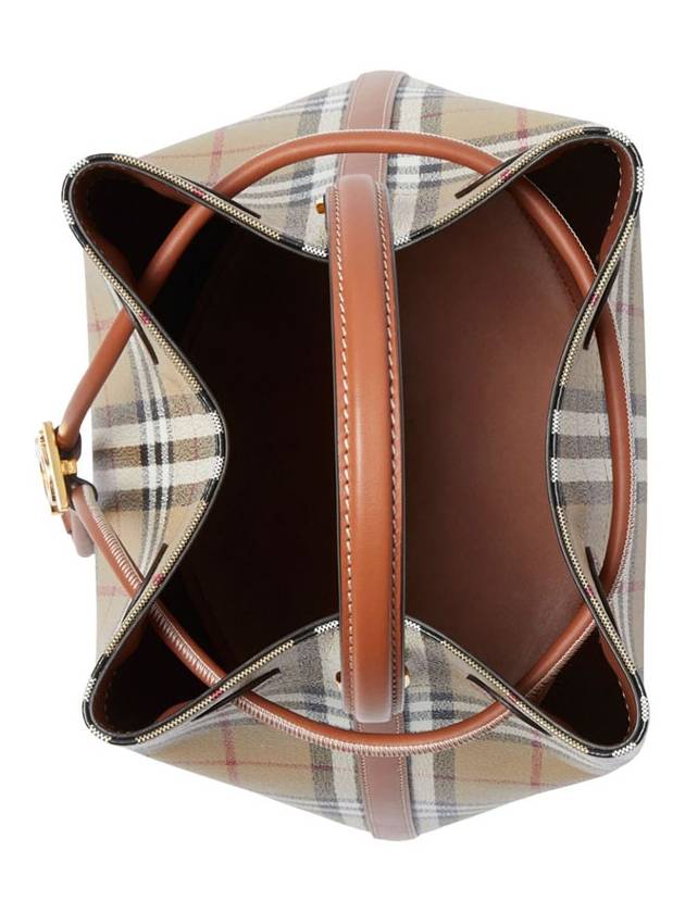 Burberry TB Check Print Small Bucket Bag Archive