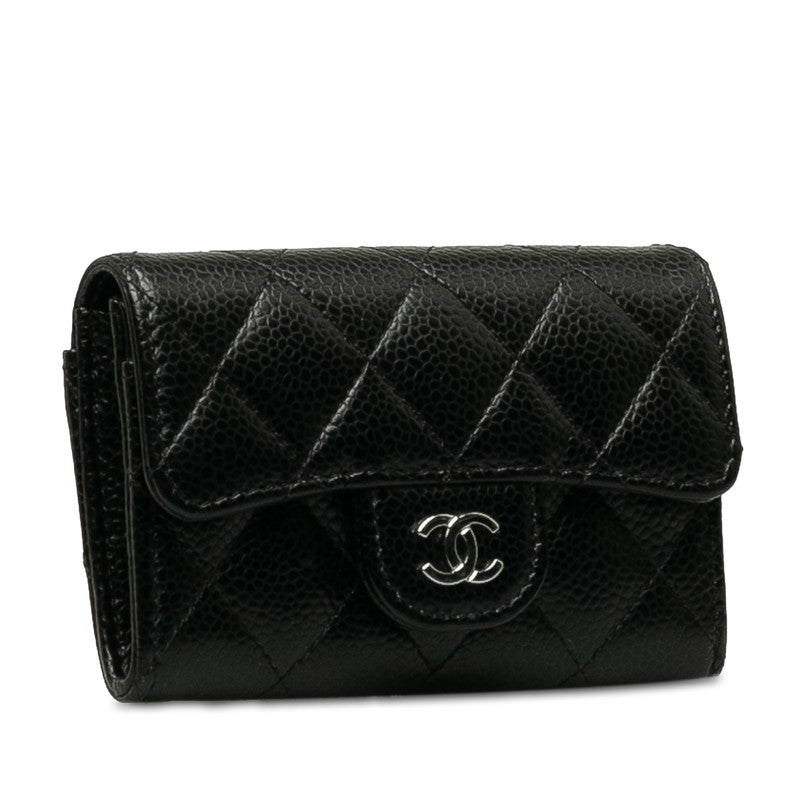 Top Quality Chanel Matrases Cocomark Classic Card Cards In Black Caviar Skin  Chanel