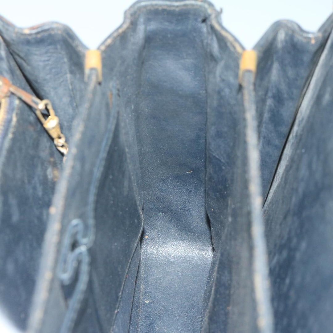 Celine C Macadam Canvas Shoulder Bag Navy Auth 59941