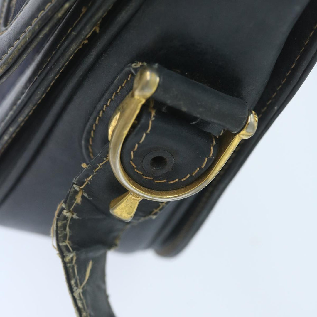 Celine C Macadam Canvas Shoulder Bag Navy Auth 59941