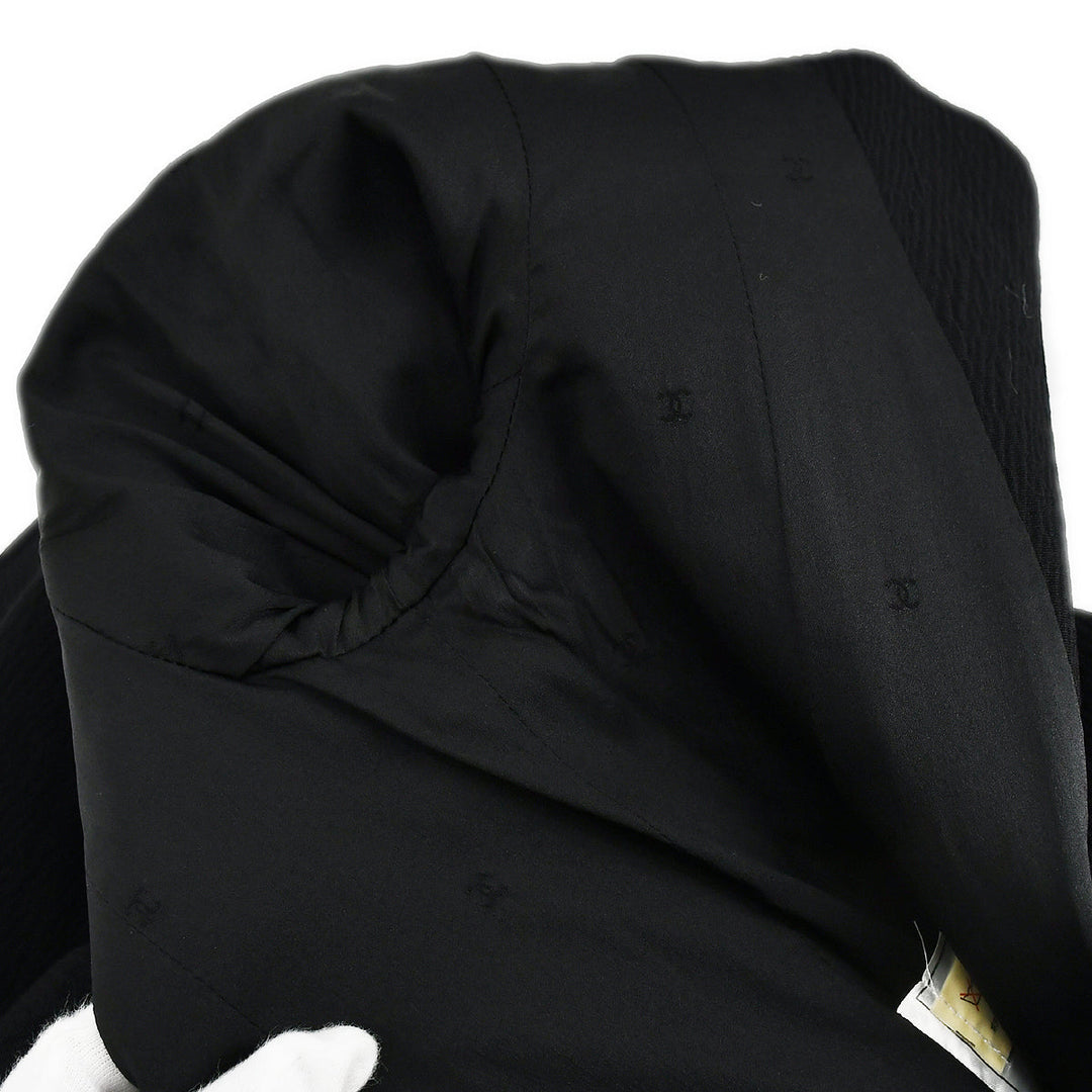 Top Quality Chanel Double Breasted Jacket Black 98A #38