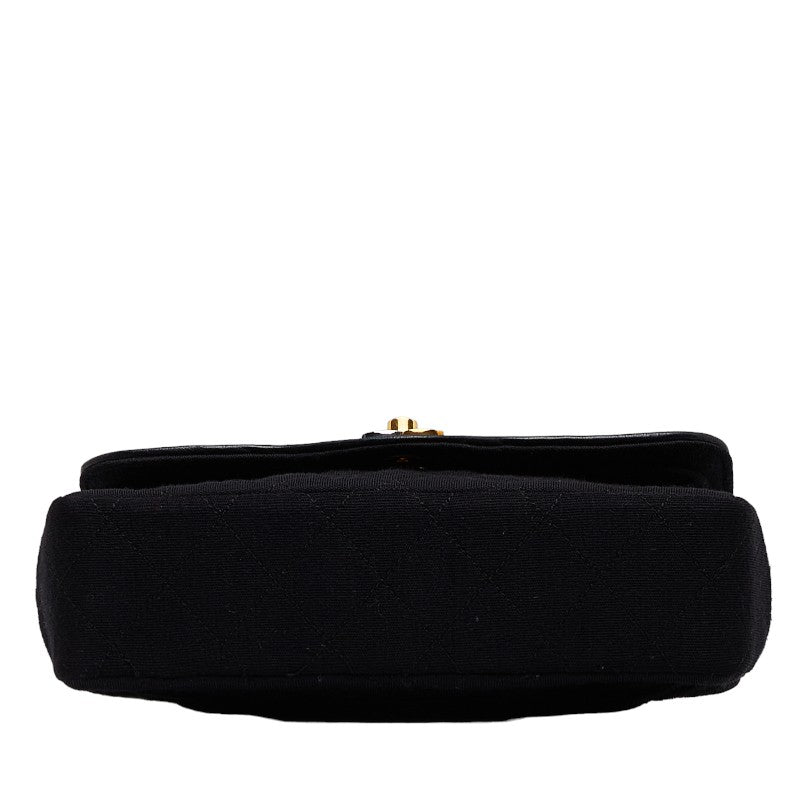 Top Quality Chanel Mattress Cocomark Double Flap 23 Chain houlder Bag Black Cotton Leather  CHANEL