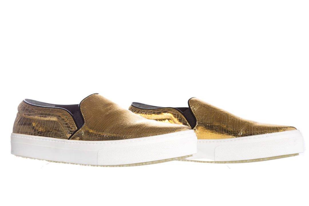 Céline Gold Embossed Sneakers SZ 40 NWT