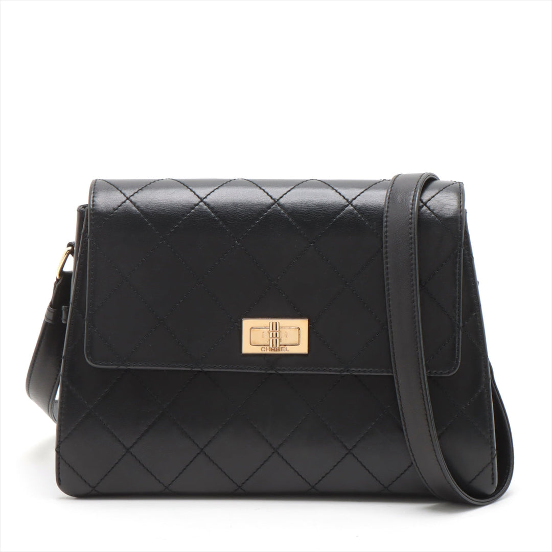 Top Quality Chanel Lambskin  Shoulder Bag 2.55 Black G  5th